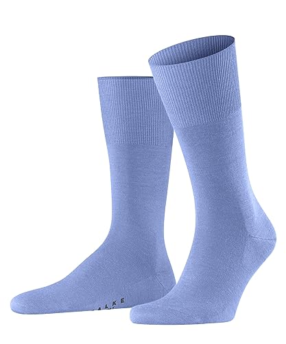 FALKE Mężczyźni Airport M SO Wełna Merynosa Bawełna jednokolorowe 1 Para, Niebieski (Arcticblue 6367), 39-40