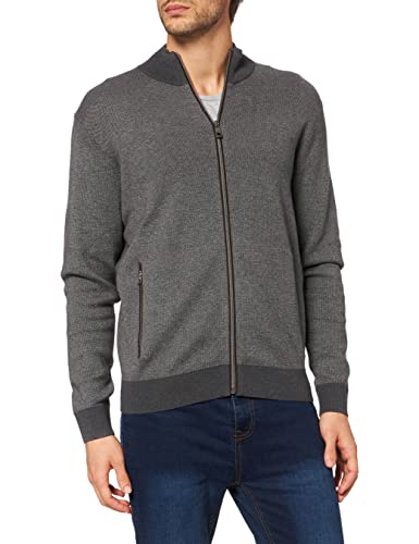 bugatti Męska kurtka z dzianiny, szary, S