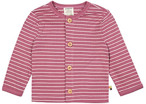 loud + proud Dziewczęca kurtka Derby Rib, certyfikat GOTS, grafitowa, 62/68