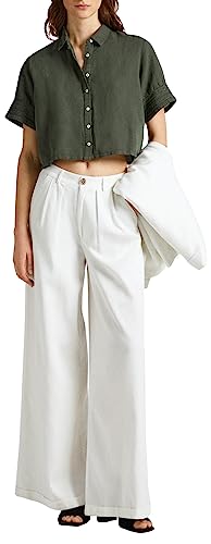 Pepe Jeans Damskie spodnie Monna, Biały (biały), M