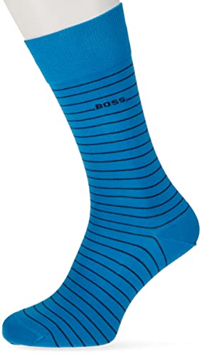 BOSS Męskie skarpety Marc Rs Stripe Cc, Medium Blue424., 39/42 EU