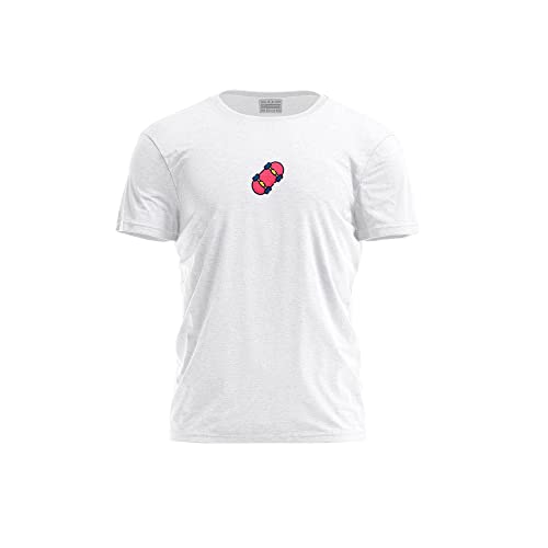 Bona Basics, Druk cyfrowy, męska koszulka podstawowa,%100 bawełna, biała, na co dzień, męskie topy, rozmiar: XL, biały, XL