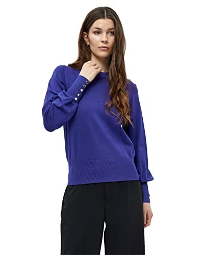 Peppercorn Damski sweter z okrągłym dekoltem Tana, granatowy, XXL, Granatowy fioletowy, XXL
