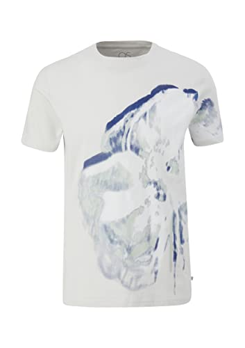 Q/S by s.Oliver Męski T-shirt, krótki rękaw, szary, XL, szary, XL