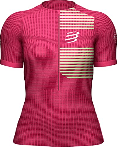 Compressport Damski podkoszulek Tri Postural SS Top W, zielony (Jazzy/Paradise Green), rozmiar L