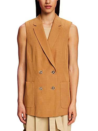 ESPRIT Collection Kamizelka damska 043EO1H301, 231/CAMEL 2, 36, 231/Camel 2, 36