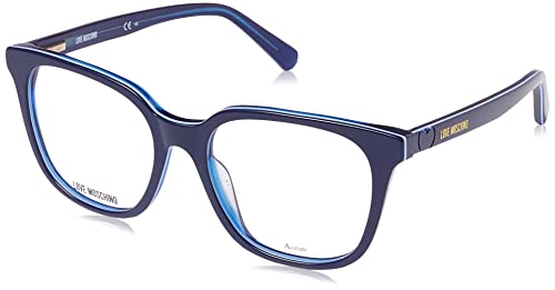 Love Moschino Damskie okulary przeciwsłoneczne Mol590, niebieskie, 52, niebieski