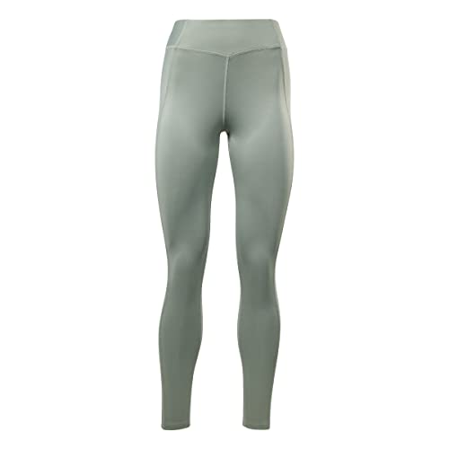 Reebok Damskie spodnie do jogi z wysokim stanem, Harmony Green, XL