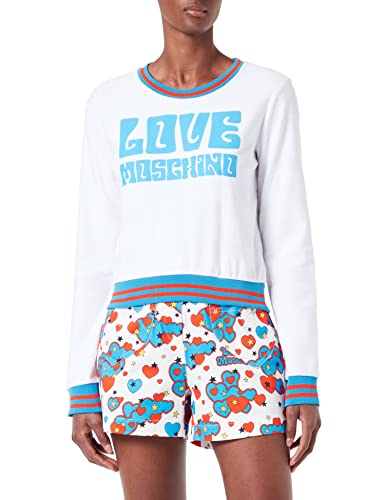 Love Moschino bluza damska, optical white, 42