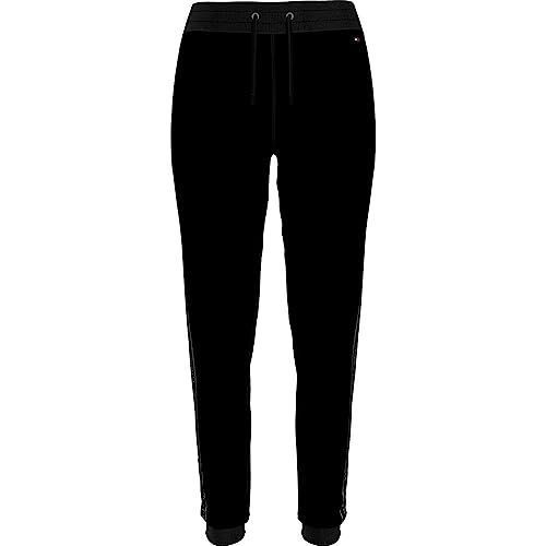 Tommy Hilfiger Damskie spodnie dresowe z mankietami nr (rozmiar ext) spodnie dresowe, Czarny, 3XL
