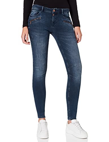 Timezone Damskie spodnie rekreacyjne Slim Caillatz Deep Royal Blue Wash, 32 W 30 L EU