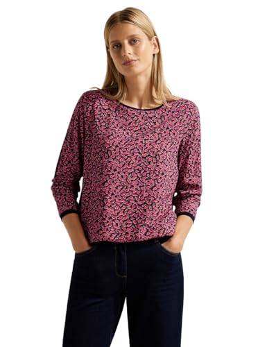 Cecil Damska bluzka z minimalnym nadrukiem, Cosy Coral, L