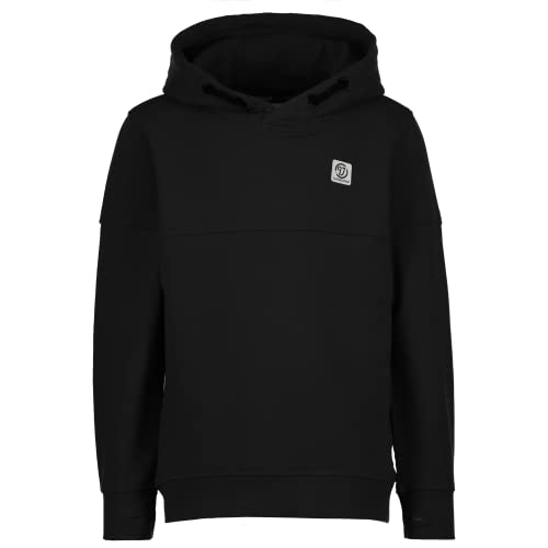 Vingino Chłopięca bluza z kapturem z logo Basic, Deep Black, 4 lat