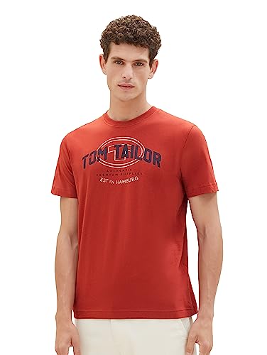 TOM TAILOR T-shirt męski, 14302 - Velvet Red, M
