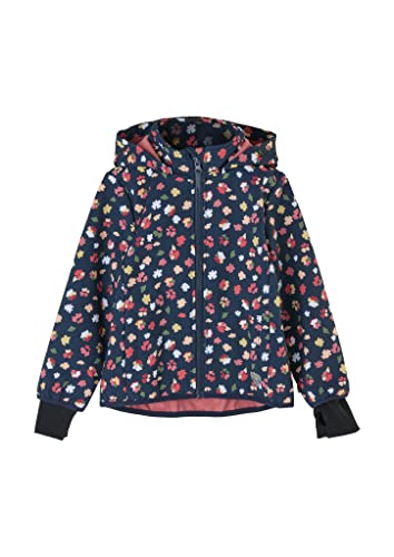 s.Oliver Dziewczęca kurtka długi rękaw, Ciemnoniebieski Aop, 122 cm