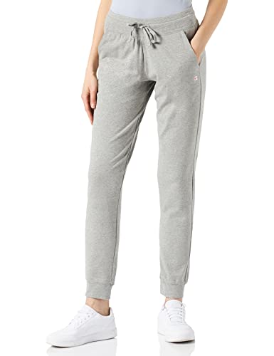 Champion Damskie spodnie dresowe Legacy American Classics z logo C, Grigio Melange Chiaro, XS