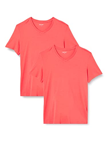MUSTANG Męski t-shirt z dekoltem w serek, Rose of Sharon 7246, XL (2 sztuki)