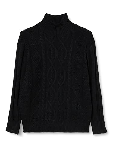 SANIKA Damski sweter z dzianiny 10409963-SA01, czarny, XL/XXL, czarny, XL-XXL