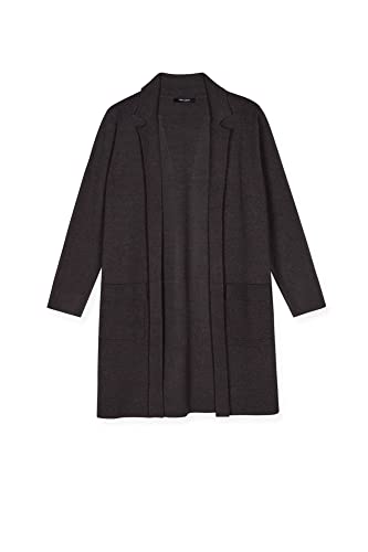 Teddy Smith, Gabia, płaszcz damski, czarny melanż