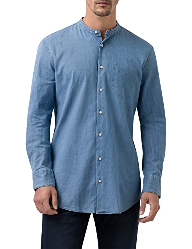 Pierre Cardin Męska koszula Sebastian, Faded Denim, 44, Faded Denim, 44