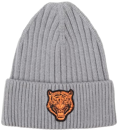 Bestseller A/S Unisex NMNMIKI Knit Beanie, czapka Sharkskin, 48/49, Sharkskin