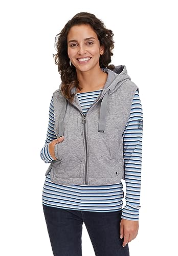Betty & Co Kamizelka damska watowana, Light Silver Melange, 46