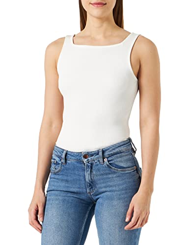 ICHI Damska koszulka IHORETA na ramiączkach/Cami Shirt, 114201/Cloud Dancer, S, 114201/Cloud Dancer, S