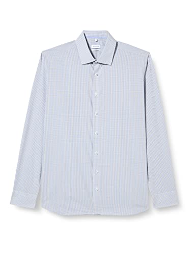 Seidensticker Męska koszula z długim rękawem, ekstra slim fit, rozmiar 42, Besch, 42