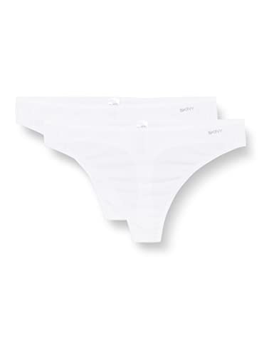 Skiny stringi (zestaw 2 sztuk) damskie, Weiß, 40