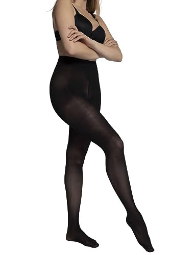Ulla Popken Rajstopy damskie, czarny, 44