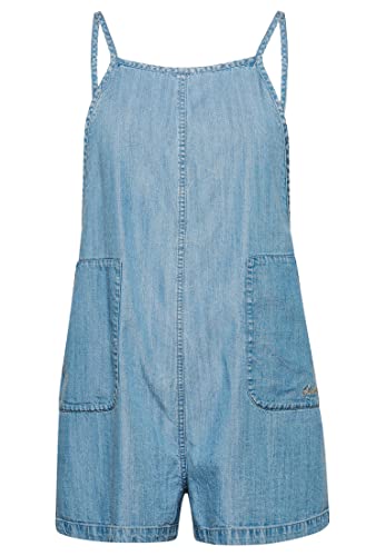 Superdry Vintage Woven Playsuit Bluza damska, Lekki dżins, 32