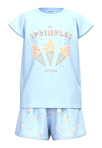 NAME IT Girl's NKFNIGHTSET Cap Icecream NOOS piżama Nantucket Breeze, 86/92, nantucket breeze, 86/92 cm