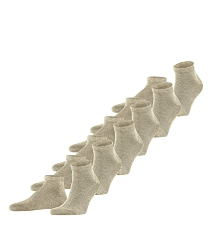 FALKE Mężczyźni Skarpety do trampek Happy 6-Pack M SN Bawełna krótkie jednokolorowe 6 Pak, Beżowy (Sand Melange 4650), 47-50