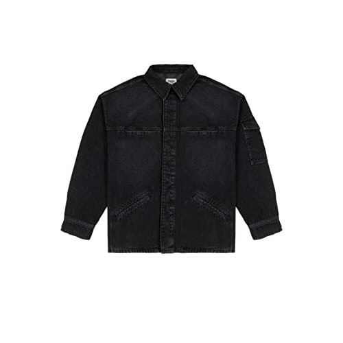 Wrangler Męska kurtka polowa Kurtka, Czarne klawisze, S