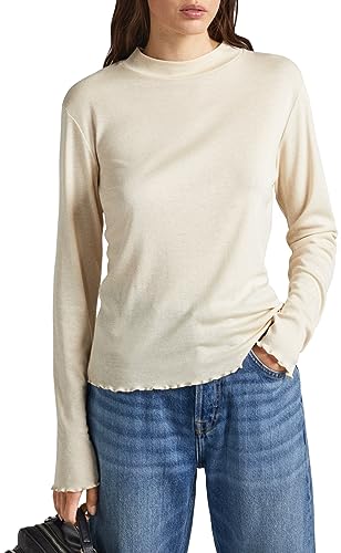 Pepe Jeans Koszulka damska Charlene, Brązowy (piaskowy), XL