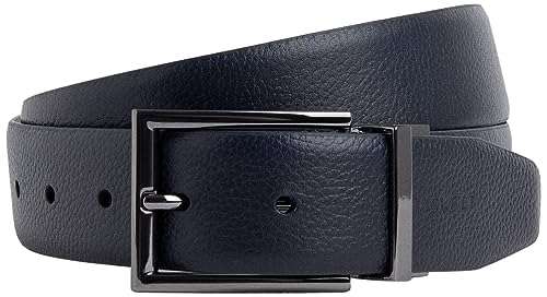 Hackett London Męski pasek dwustronny, Niebieski (granatowy/zielony), 32