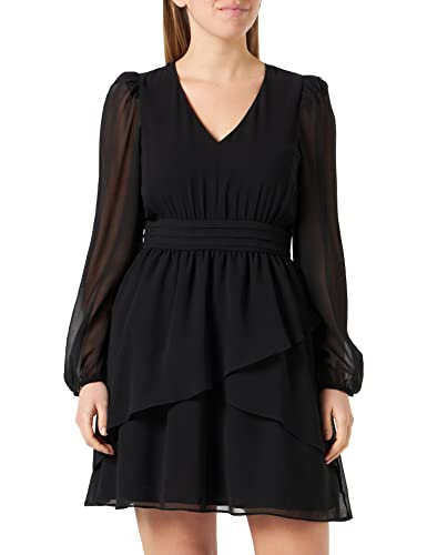 Naf Naf Katy R1 Sukienka, Czarna, 36 Kobiety, czarny, 34
