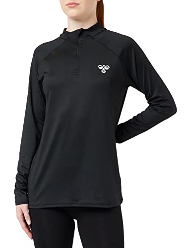 hummel Women's hmlGG12 bluza damska z zamkiem błyskawicznym 1/2, czarna, L