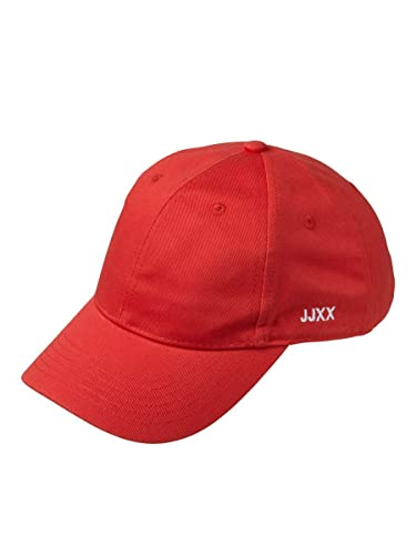 Jack & Jones Damska czapka baseballowa Jjxx Jxbasic z małym logo Noos, Fiery Red/Detale:/Małe logo z boku, Rozmiar uniwersalny