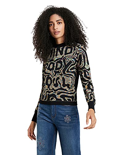 Desigual Sweter damski JERS_estrasburgo, wielokolorowy, S
