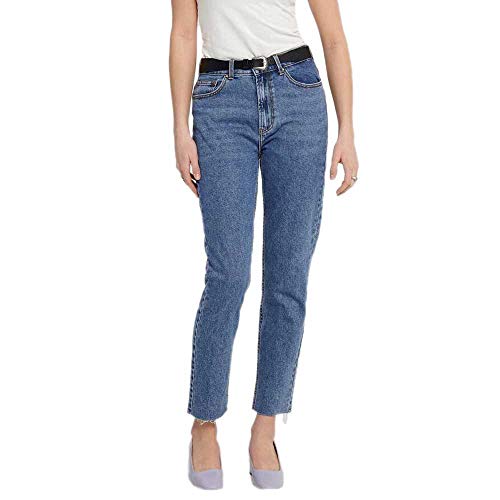 ONLY Dżinsy damskie proste, Niebieski (ciemnoniebieski denim ciemnoniebieski denim), 42W / 32L(Producent rozmiar 33)