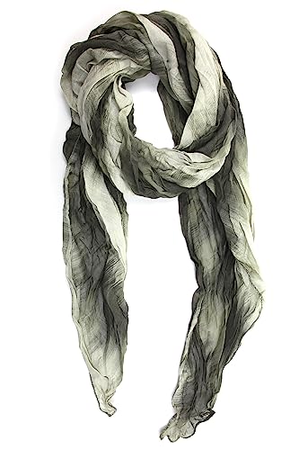 collezione alessandro Szalik Valka z gradientem, Made in Italy, ok. 200 cm x 80 cm, khaki, jeden rozmiar