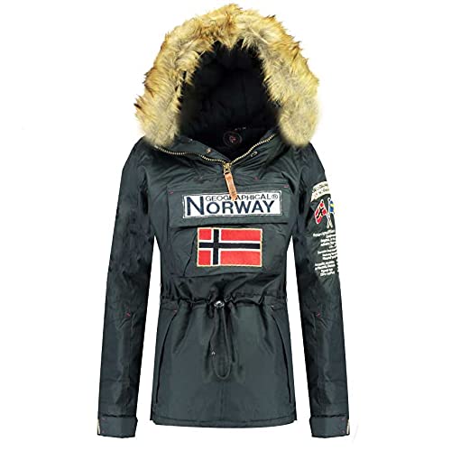 Geographical Norway - PARKA damska BOOMERA, NIEBIESKI, S