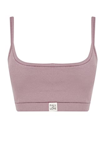 DeFacto Bralette koronkowy biustonosz damski – miękki i oddychający biustonosz (różowy, M), rose, M