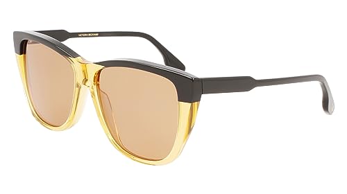 Victoria Beckham Vb639s okulary przeciwsłoneczne, 006 czarny szampański, 57 mieszane, 006 Czarny Szampański, 57