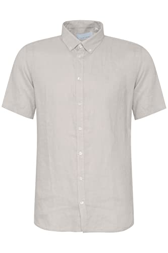 CASUAL FRIDAY Męska koszula CFAnton 0071 SS 100% lniana koszulka, 154503/Chateau Gray, S, 154503/Chateau Gray, S