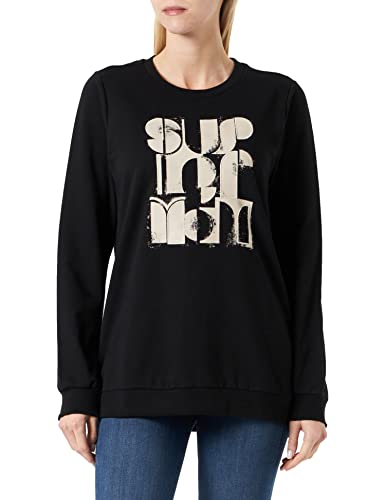 Supermom Damski sweter z długim rękawem, czarny-P090, M