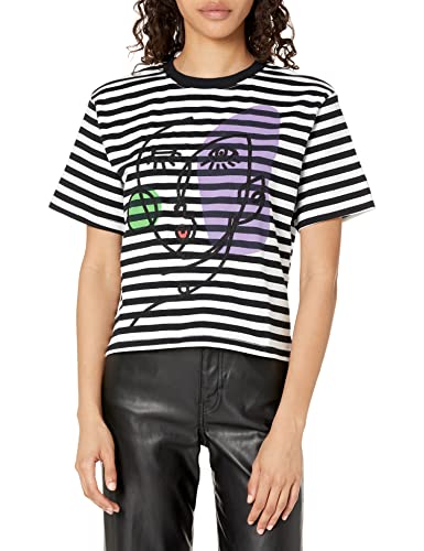 Desigual Damska koszulka TS_ROS 2000, czarna, XS, czarny, XS
