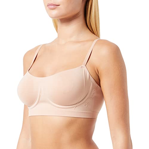 Calvin Klein Damski biustonosz bez podszewki, Glina, S