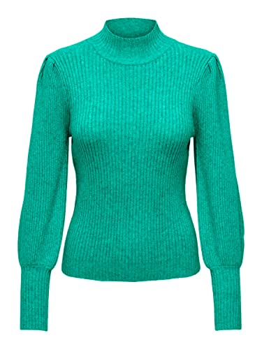 ONLY Onlkatia L/S Highneck KNT Noos sweter damski, Marine Green/Szczegóły: melanż, XS